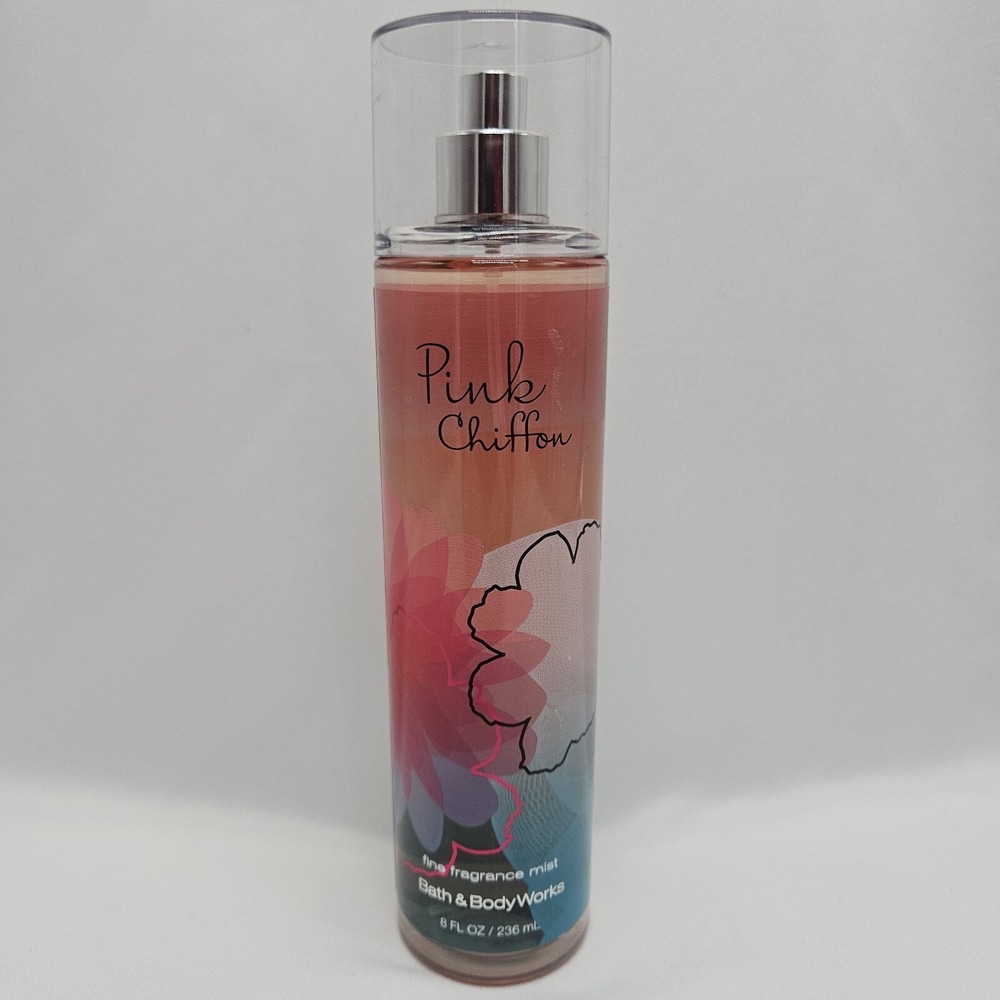Bath & Body Works Pink Chiffon Fine Fragrance Mist 8 FL OZ New - Discontinued - Picture 1 of 4